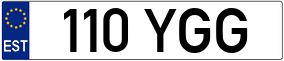 Trailer License Plate
